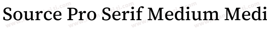 Source Pro Serif Medium Medium字体转换